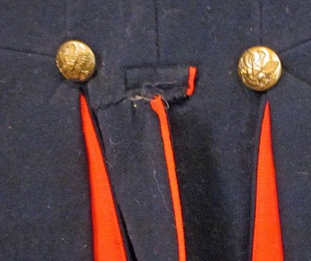 US Indian War Era Army 1885 Pattern Foot Artillery Enlisted Dress Coat — image 8