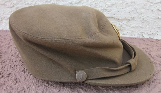 US WWII Women's Army Corps Enlisted Winter Service Hat, Early Eagle — image 5