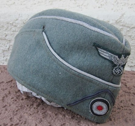 German WWII Heer Medical Officer Overseas Hat — image 3