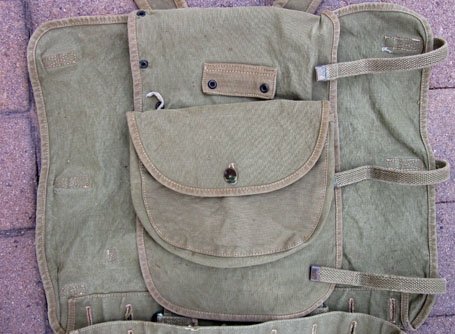 US Pre WWI 1910 Pattern Haversack, Lace-On Meatcan Pouch — image 3