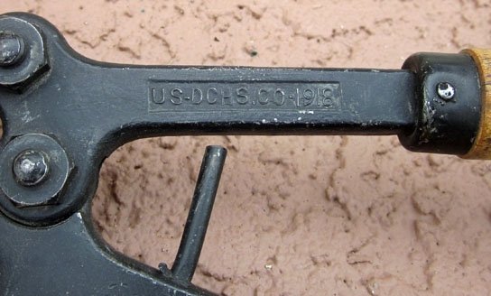 US Pre WWI Wire Cutters, D.C.H.S. CO. 1918 — image 3