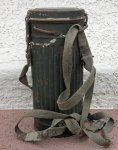 German WWII Identified M38 Gasmask & Canister, Luftwaffe Issue