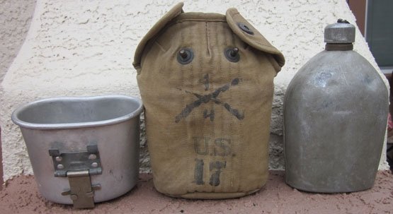 US WWI Canteen, Cup & Cover, 4th Infantry Rgt, 3rd Infantry Division — image 5