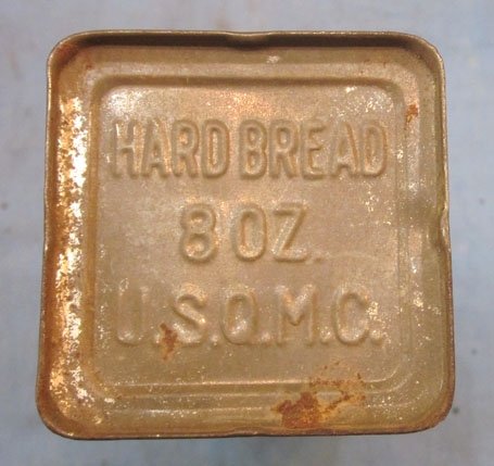US WWI Reserve Ration, Hard Bread, Unopened Tin, U.S.Q.M.C. — image 2