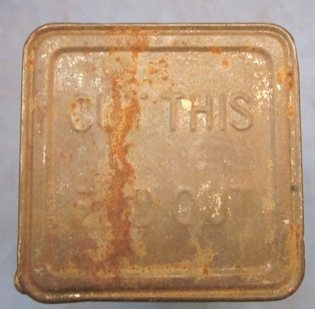 US WWI Reserve Ration, Hard Bread, Unopened Tin, U.S.Q.M.C. — image 3