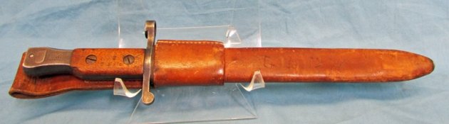  Canadian WWI 1st Model Ross Rifle Bayonet, & Scabbard — image 3