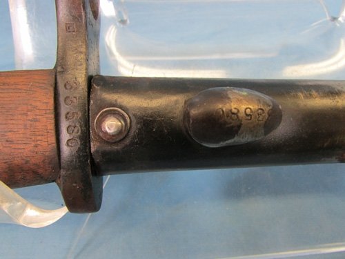  Belgium M1924 Short Bayonet, Matching, Veteran Estate — image 3