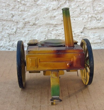 German WWII Era, Elastolin-Lineol, Tinplate Goulashkanone, Field Kitchen, — image 3