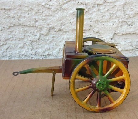 German WWII Era, Elastolin-Lineol, Tinplate Goulashkanone, Field Kitchen, — image 4