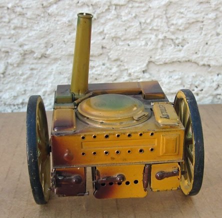 German WWII Era, Elastolin-Lineol, Tinplate Goulashkanone, Field Kitchen, — image 5