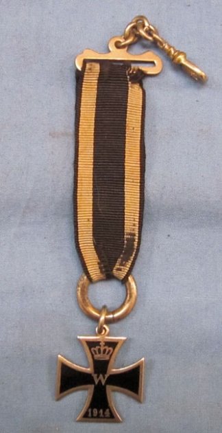 German Imperial Era Iron Cross Watch Fob — image 2