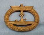 German WWII Uboot Badge, GWL Maker