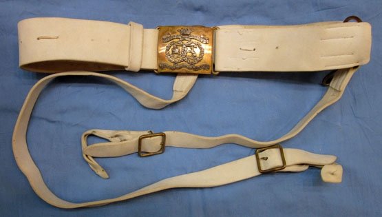 British Victorian Era, Argyle & Sutherland Officers Buff Leather Sword Belt — image 3