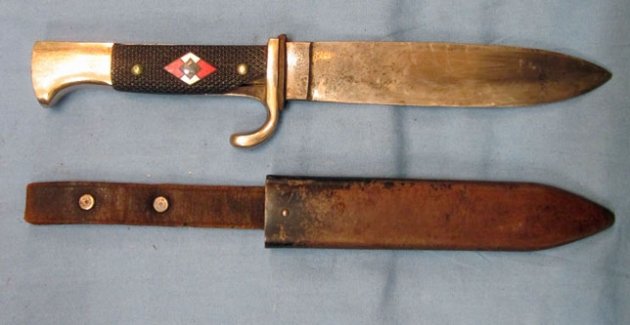German WWII Hitler Youth Knife, Transitional Logo, Boker, RZM M7/75 — image 5