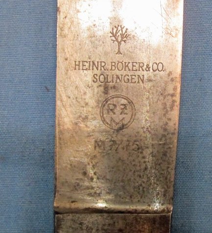 German WWII Hitler Youth Knife, Transitional Logo, Boker, RZM M7/75 — image 8