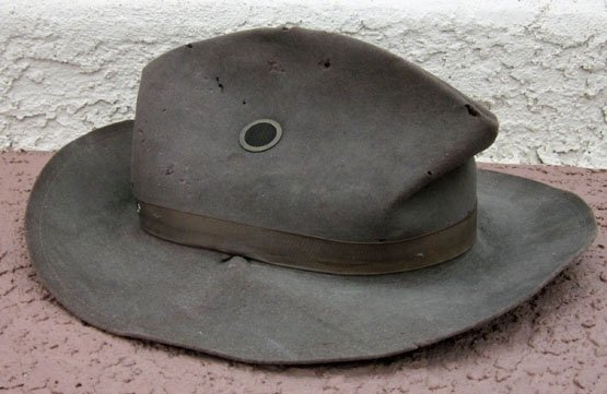US 1899 Pattern Army Campaign Hat, Screen Ventilators & Corrugated Sweatband Insert — image 2