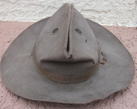 US 1899 Pattern Army Campaign Hat, Screen Ventilators & Corrugated Sweatband Insert — image 3