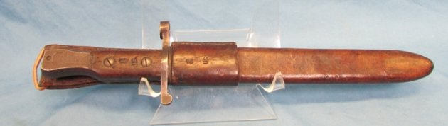  Canadian WWI Ross Rifle Bayonet, US Marked Scabbard — image 2