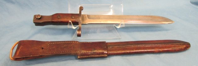  Canadian WWI Ross Rifle Bayonet, US Marked Scabbard — image 7