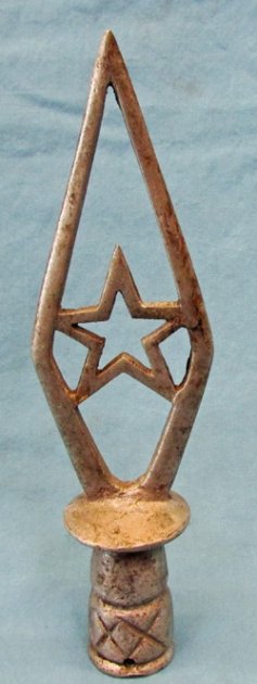  Chinese Cold War Era Aluminum Flag Pole Top — image 3