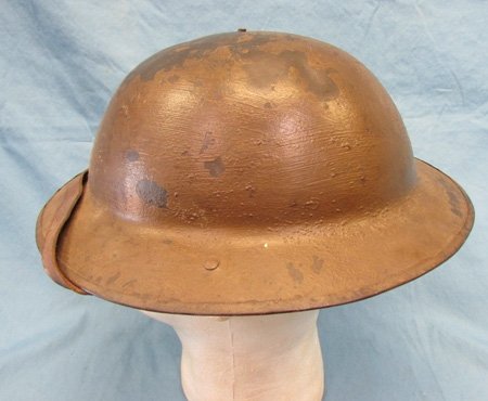  US WWI Doughboy Helmet, British Mfg, 27th Division Painted Insignia — image 5