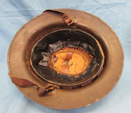  US WWI Doughboy Helmet, British Mfg, 27th Division Painted Insignia — image 6