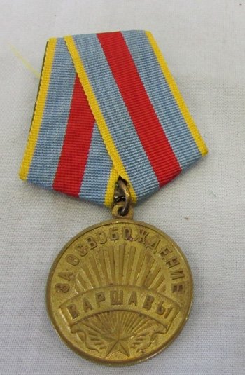  Soviet WWII Campaign Medal Liberation of Warsaw — image 2
