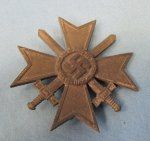 German WWII War Service Cross with Swords 1st Class, Maker …