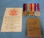 British WWII Medal Lot, Casualty Paperwork