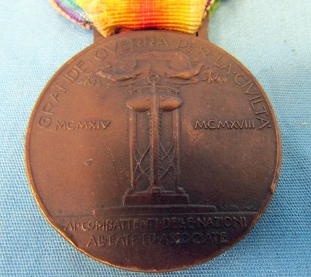  Italian WWI Victory Medal and Ribbon — image 4