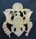 US WWI Army Officers, British Pattern Visor Hat Device