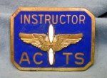 US WWII ACTS Instructors Badge, Pinback