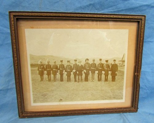  US Indian Wars Era, Sepia Image, Army Officers, Possibly Fort Ellis Montana — image 2