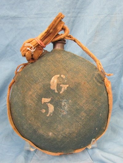  US Civil War, M1858 Smooth Side Canteen, Stenciled Cover — image 2