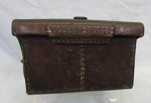  Japanese WWII Type 38 Leather Front Ammo Pouch — image 2