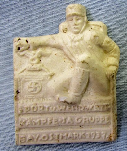  German WWII SA Sports Competition Tinnie, Bavaria-Ostmark 1937 — image 2