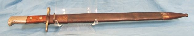  Swiss Model 1914 Pioneer Bayonet, Leather Scabbard — image 2
