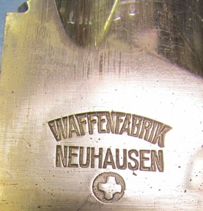  Swiss Model 1914 Pioneer Bayonet, Leather Scabbard — image 5