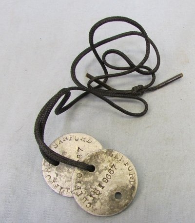  US WWI Doughboy Dog Tag Set, — image 2