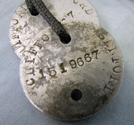  US WWI Doughboy Dog Tag Set, — image 3