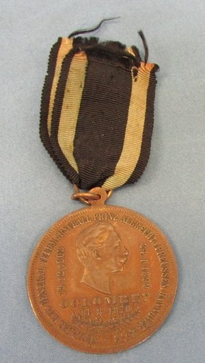  German, 1899 Hannovarian Anniversary Medal & Ribbon — image 2