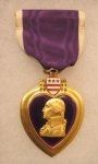 US WWII Slot Brooch Purple Heart, Named