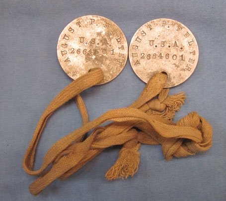 US WWI Doughboy Dogtag Pair, Pennsylvania Soldier, MG Company, 317th Infantry Rgt. — image 3