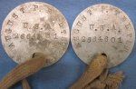 US WWI Doughboy Dogtag Pair, Pennsylvania Soldier, MG Company, 317th …