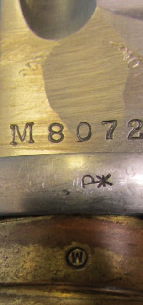  German Mfg, Argentine M1891 Mauser Bayonet, Weyersburg, Matching — image 6