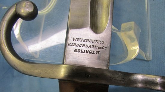  German Mfg, Argentine M1891 Mauser Bayonet, Weyersburg, Matching — image 7