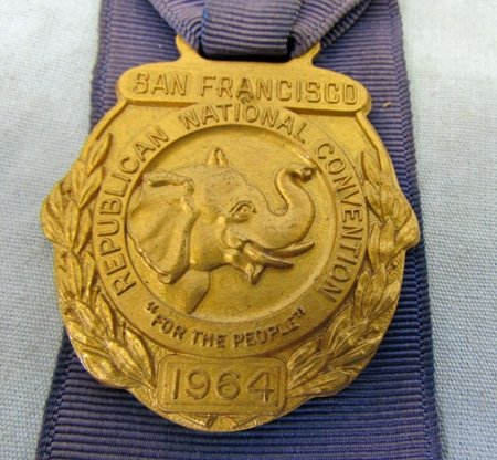  US 1964 Republican National Convention Alternate Delegate Badge — image 3