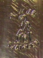  German Stag Handled Knife with Leather Sheath, Anton Wingen — image 4