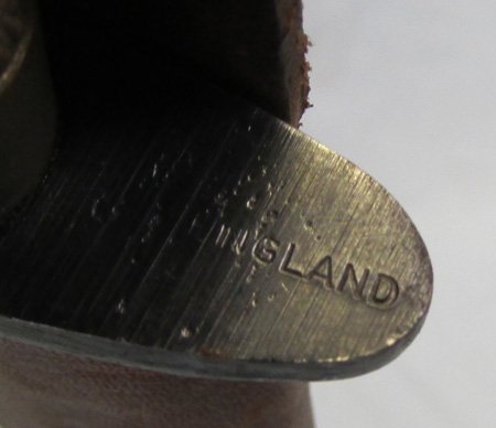  British WWII Fairbairn-Sykes Commando Knife, Bead & Rib, Brass Grip — image 6