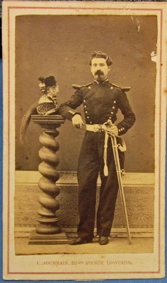 French, Franco-Prussian War Era CDV, Dragoon — image 2